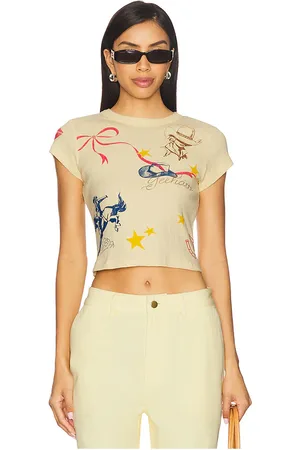 DAYDREAMER SHIRT WESTERN FLASH POINTELLE in Cream,Lemon.