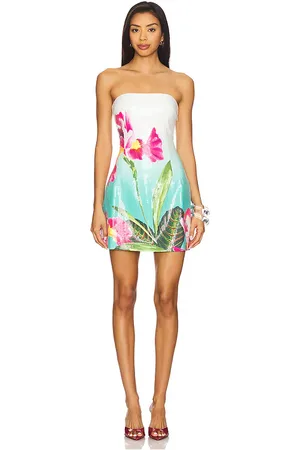 Runaway The Label MINIKLEID IBIZA in Teal,Ivory.