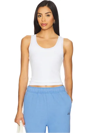 alo TANK-TOP RIBBED MESH in . Size M, S, XS.