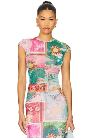 AFRM OBERTEIL NINA in Pink,Teal. Size 2X, 3X, L, M, S, XL, XS, XXL, XXS.
