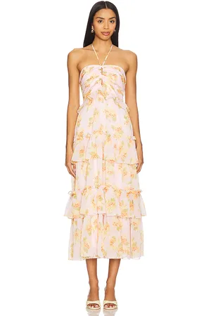 LIKELY KLEID WILDA in Blush,Orange. Size 00, 10, 2, 4, 6, 8.