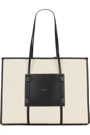 DeMellier TOTE-BAG THE LARGE CAPRI in Black,White.
