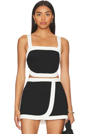 Amanda Uprichard OBERTEIL PORSHA in Black,White. Size M, S, XL.