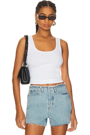 GOOD AMERICAN Heritage Scoop Tank Top in . Size 5X, XL, XXL.