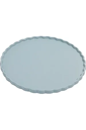 Fazeek Ceramic Dinner Plate Set of 2in Grey in .