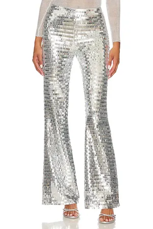SIMON MILLER PAILLETTEN-HOSE IM ROBO-LOOK in . Size 4, 6.