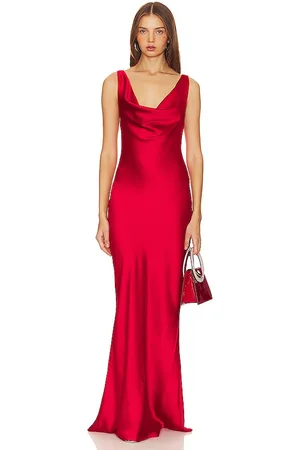 Norma Kamali ABENDKLEID MIT TIEFEM, DRAPIERTEM AUSSCHNITT in . Size S, XS, XXS.
