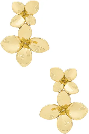 By Adina Eden OHRRING DOUBLE FLOWER DROP STUD in .