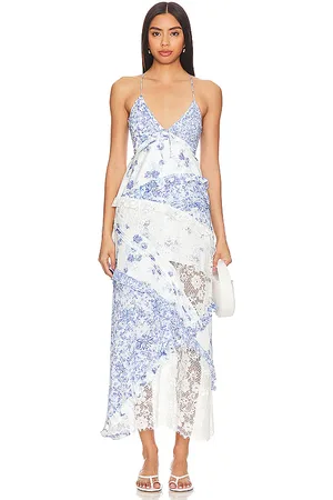For Love & Lemons MAXIKLEID ROSALYN in . Size L.