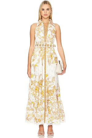 HEMANT AND NANDITA MAXIKLEID MIT GÜRTEL in . Size L.
