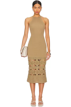 Tularosa Finley Crochet Midi Dress in . Size M.