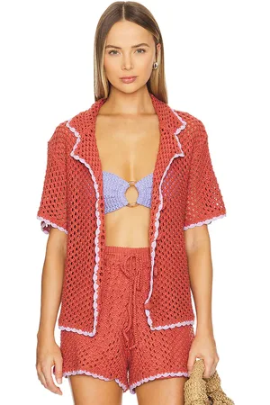 Minkpink OBERTEIL MIT KURZER KNOPFLEISTE CARVER in . Size S, XL/1X.