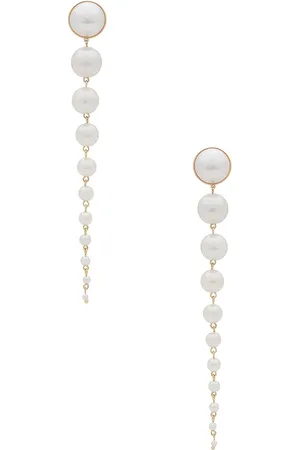 Ettika HÄNGEOHRRINGE LONG BEADED PEARL in .