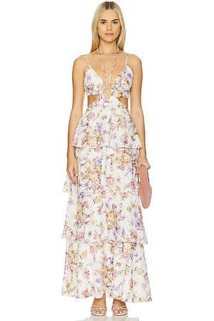 LINE & DOT MAXIKLEID FLORET in . Size M.