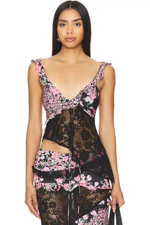 For Love & Lemons CROP-TOP ROSALYN in . Size XL.