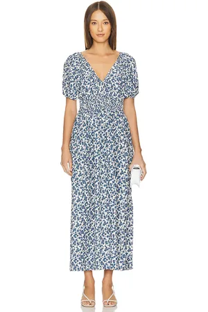 FAITHFULL THE BRAND MIDI-KLEID VALRAS in . Size XS.
