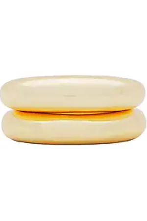 Ettika Dome Ring Set Of 2 in . Size 6, 7.