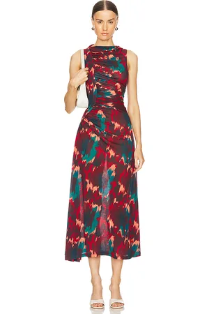 ULLA JOHNSON MIDI-KLEID LIVIA in . Size XS.