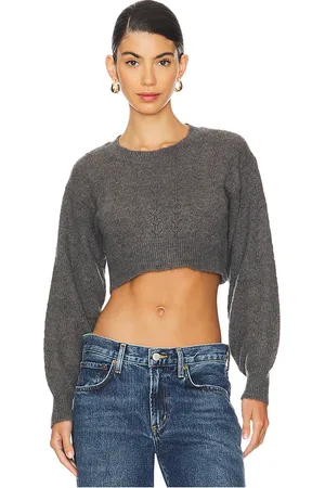 ALL THE WAYS Ash Crop Sweater in . Size M, S, XS.