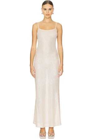 Musier Paris MAXIKLEID MIT ZIERPERLEN GLITT in . Size 40/8.