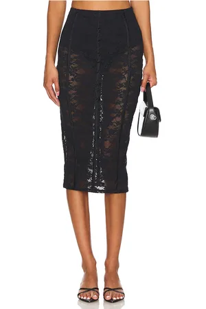 FLEUR DU MAL PENCILSKIRT LE STRETCH LACE in . Size M, S, XS.
