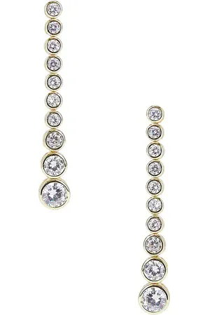 Shashi DIAMANT-HÄNGEOHRRINGE BEZEL in .