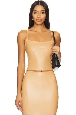 Commando Faux Leather Cami Crop Top in . Size XL.