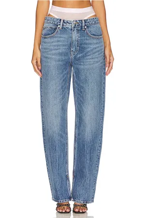 Alexander Wang Slit Hem Jean Prestyle Hotfix Mesh Undie in . Size 30.