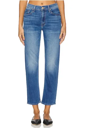 Mother HOSE MIT AUSGESTELLTEM BEIN MID RISE RIDER ANKLE in . Size 31, 34.