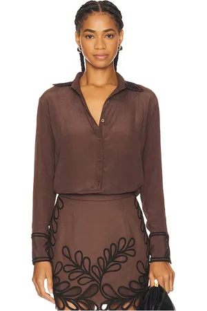 Karina Grimaldi Morena Embroidered Blouse in . Size M, S, XS.