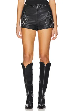 Understated Leather SHORTS REFLECTION in . Size S.