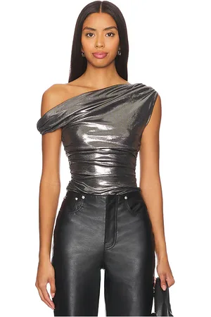 Misha TOP MIT ASYMMETRISCHER SCHULTER PAISON in . Size M, S, XL, XS, XXL, XXS.