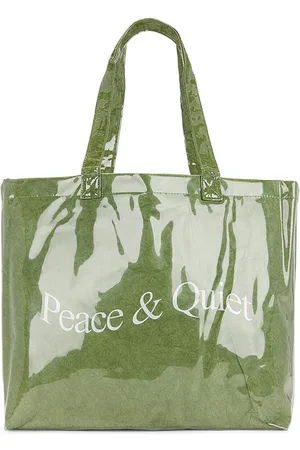 Museum of Peace and Quiet Wordmark Pvc Kraft Tote Bag in .