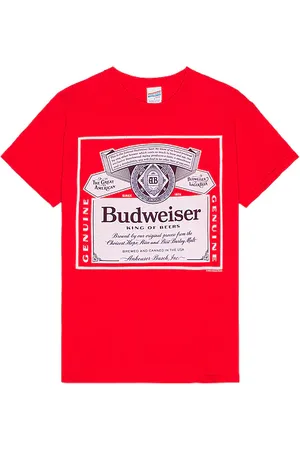 Junk Food Budweiser Label King Of Beers Tee in . Size M, S, XL/1X.