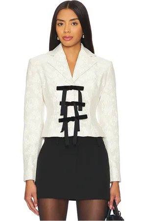 yuhan wang Floral Lace Jacket With Bows in . Size M, S.