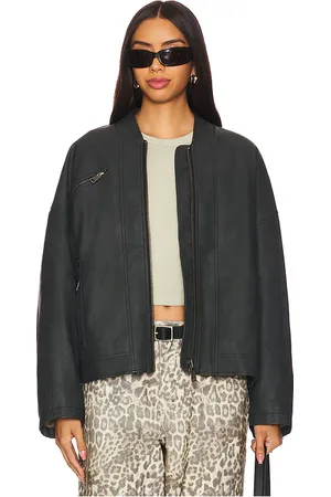 Free People X We The Free Vinny Faux Leather Bomber in . Size M, XL.