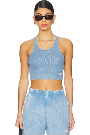 Alexander Wang Womens Cropped Classic Racer Tank in . Size XS.