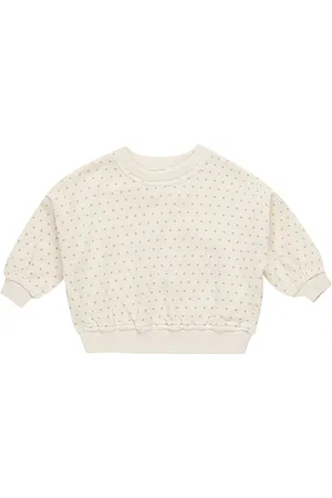 Quincy Mae LOCKERES SAMT-SWEATSHIRT in . Size 4-5yr.