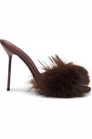 PARIS TEXAS Furry Lidia Mule in . Size 38, 39, 40.