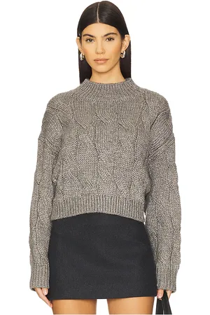 525 America Lola Lurex Cable Cropped Pullover in .