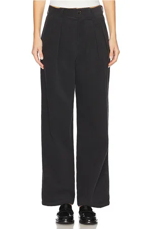 WAO Wide Leg Pleated Corduroy Pant in . Size 28, 30, 32, 34.
