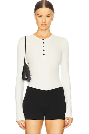 WeWoreWhat BODY V-NECK HENLEY in . Size M, S, XS.