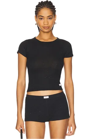 Alexander Wang Hotfix Short Sleeve Crewneck Tee in .