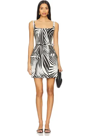 Nicholas Zoya Mini Dress in Black,White. Size 4, 6.
