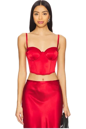 FLEUR DU MAL CROPPED-BUSTIER HAMPTONS in . Size S, XS.