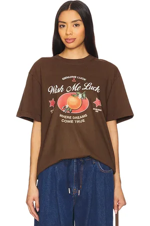 Wish Me Luck X REVOLVE Orange Luck T-Shirt in . Size M, S, XL/1X.