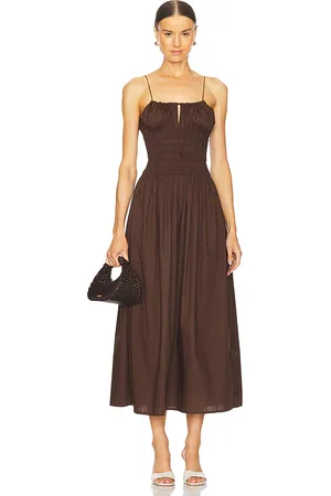 FAITHFULL THE BRAND MIDI-KLEID AYA STRING in . Size XL.