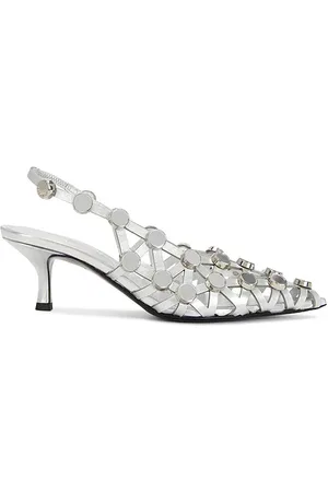 The Attico Grid 50mm Slingback in . Size 37, 38, 39, 40, 41.