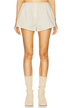Helsa Pinstripe Poplin House Short in .