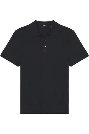 THEORY POLOHEMD BRON in . Size S, XL/1X, XXL/2X.
